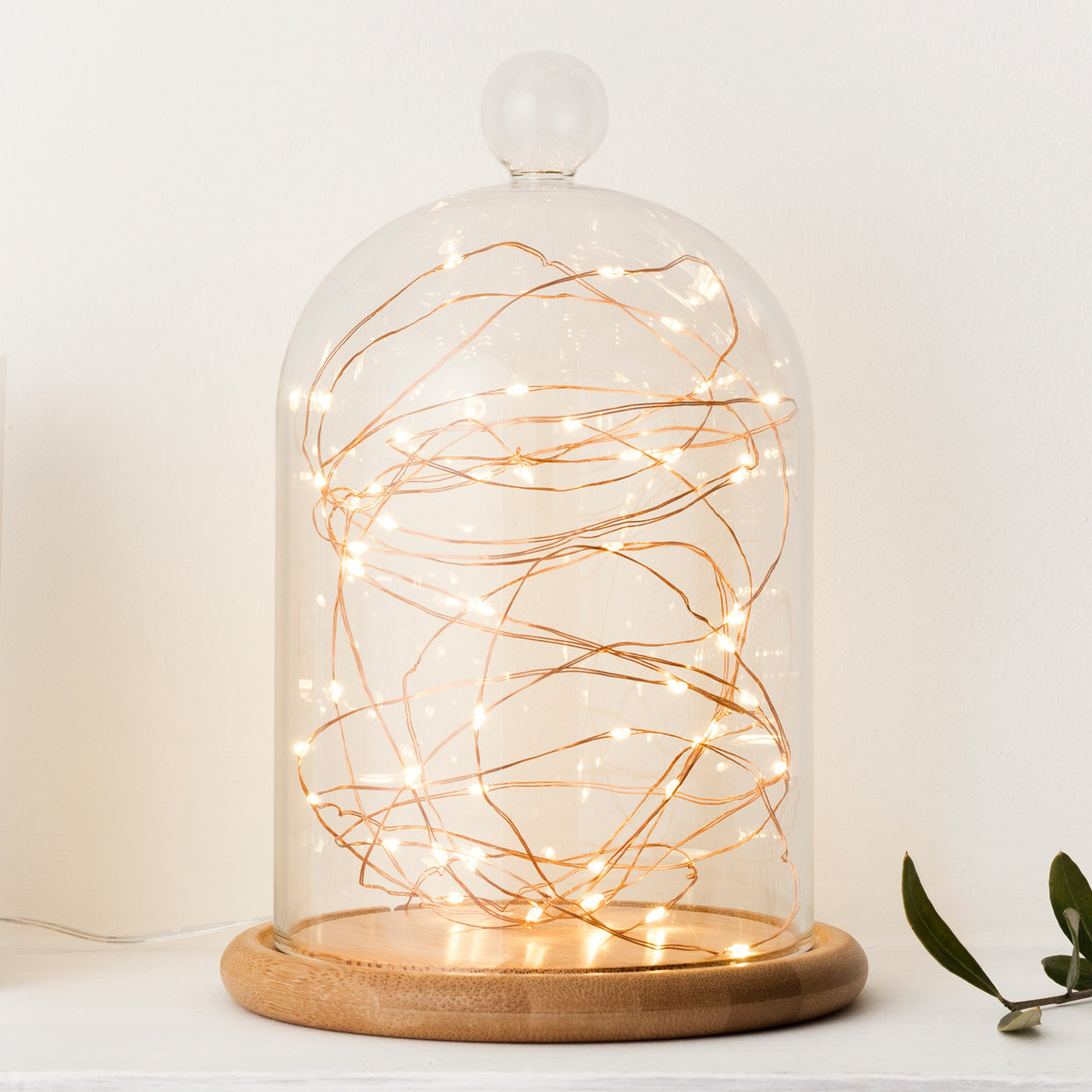 Guirlande Lumineuse Cuivre 50 Micro LED Blanc Chaud