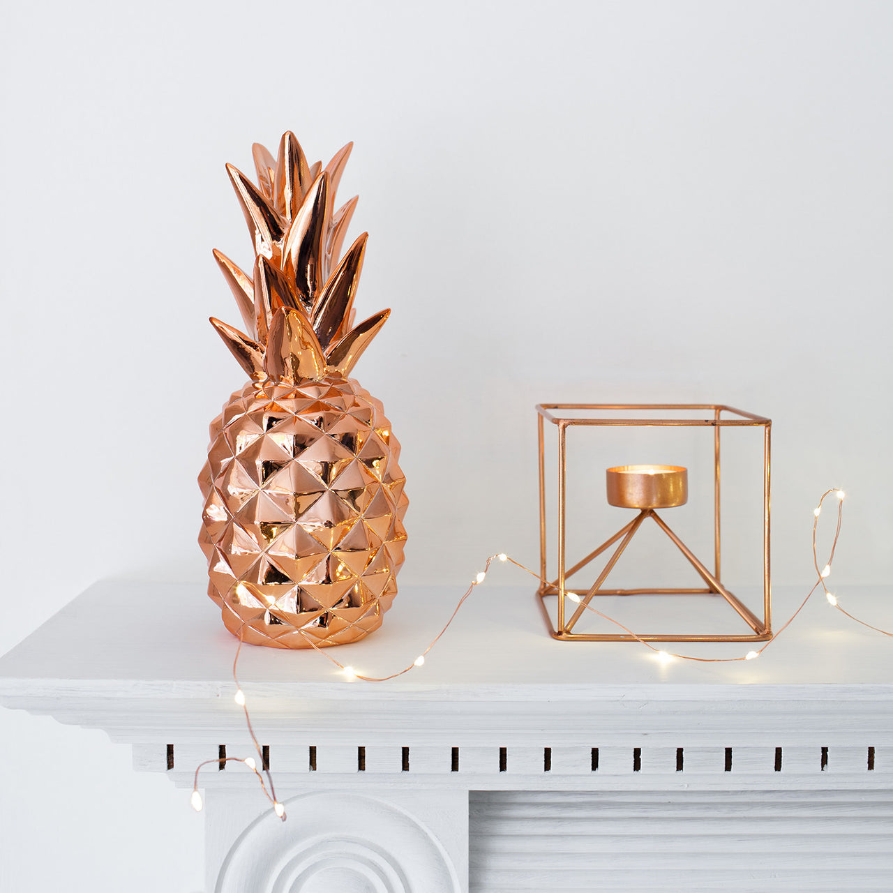 Guirlande Lumineuse Cuivre 50 Micro LED Blanc Chaud