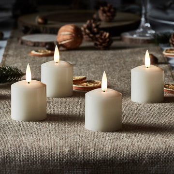 Lot de 4 Bougies Votives TruGlow® à LED