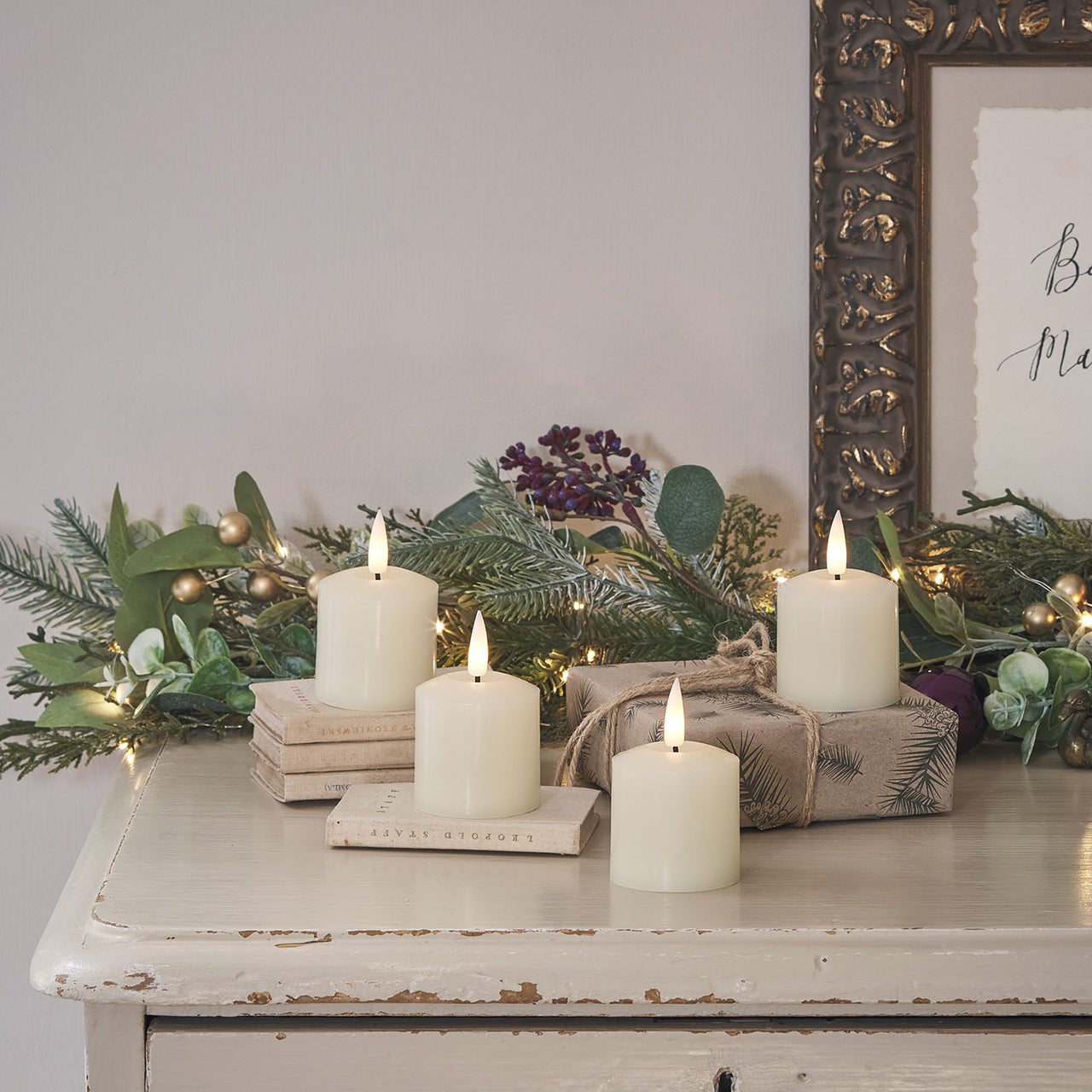 Lot de 4 Bougies Votives TruGlow® à LED