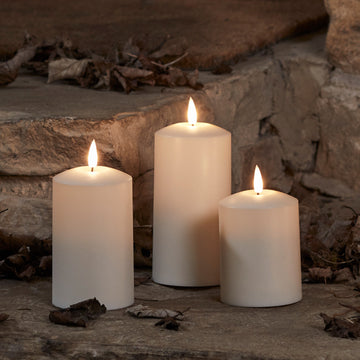 Lot de 3 Bougies d'Extérieur à LED TruGlow®