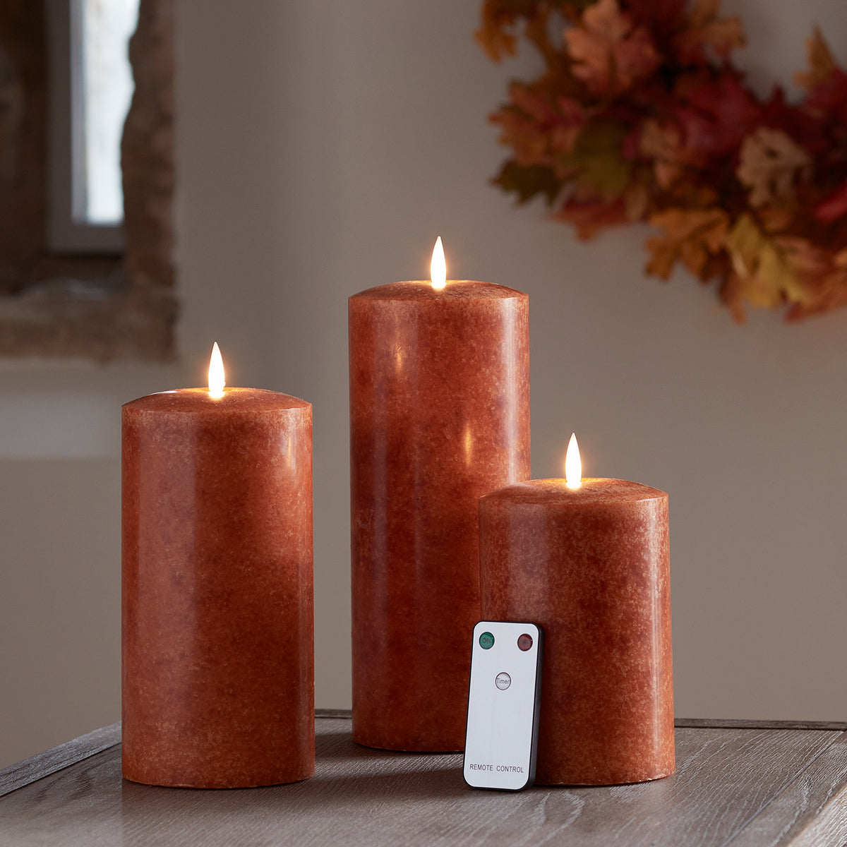 Lot De 12 Bougies Cire Orange - Diamètre 4 Cm, Hauteur 7 Cm - Ambiance Intime Et Chaleureuse