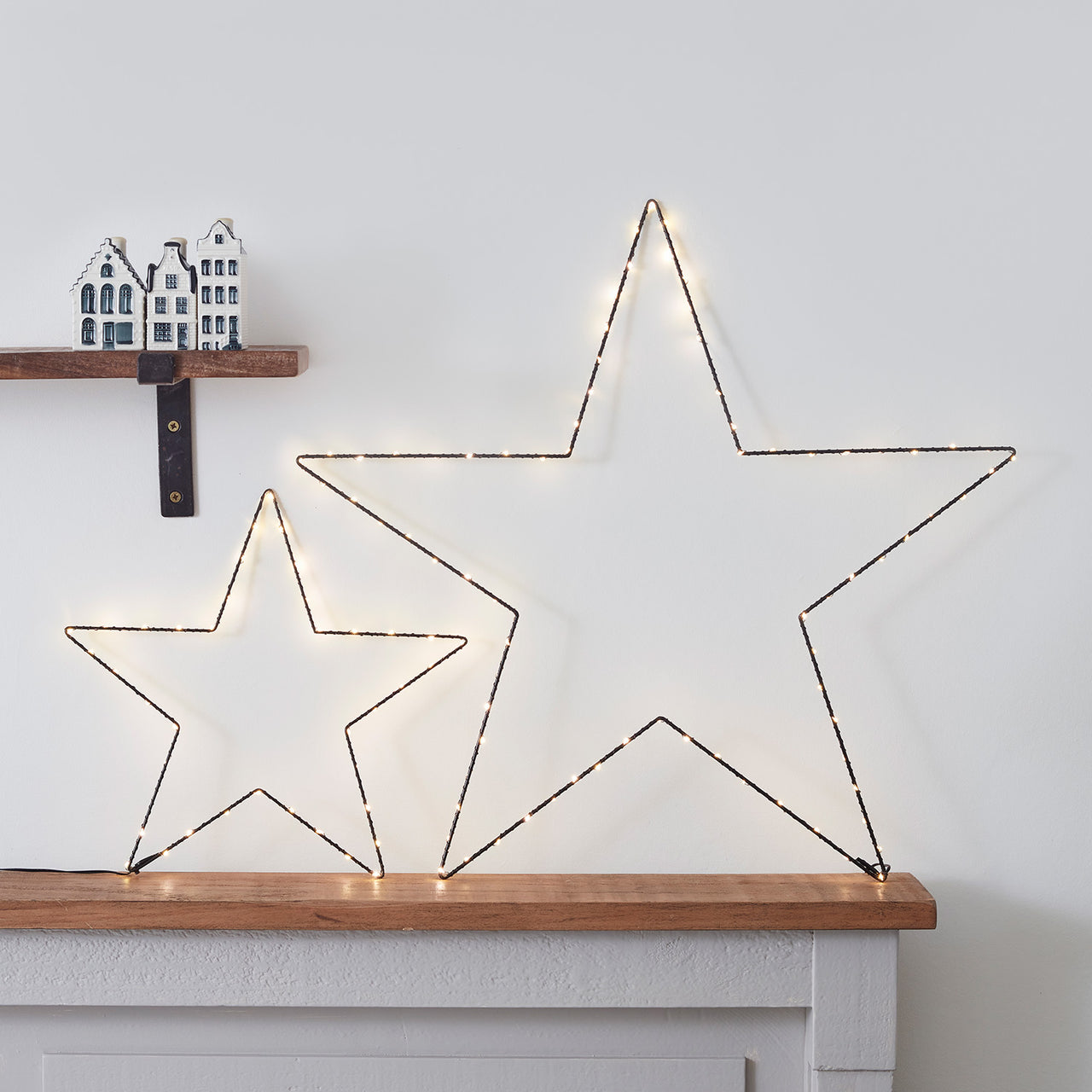 Lot de 2 Étoiles Lumineuses Osby Noires
