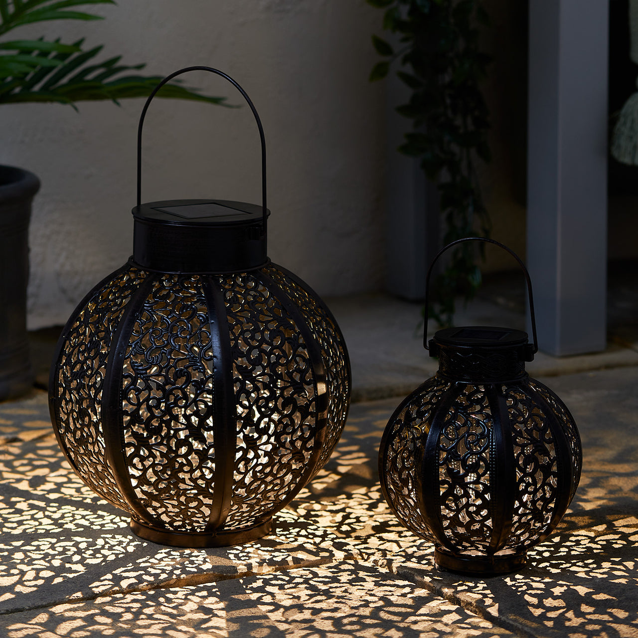 Duo de Lanternes Solaires Marocaines Casablanca