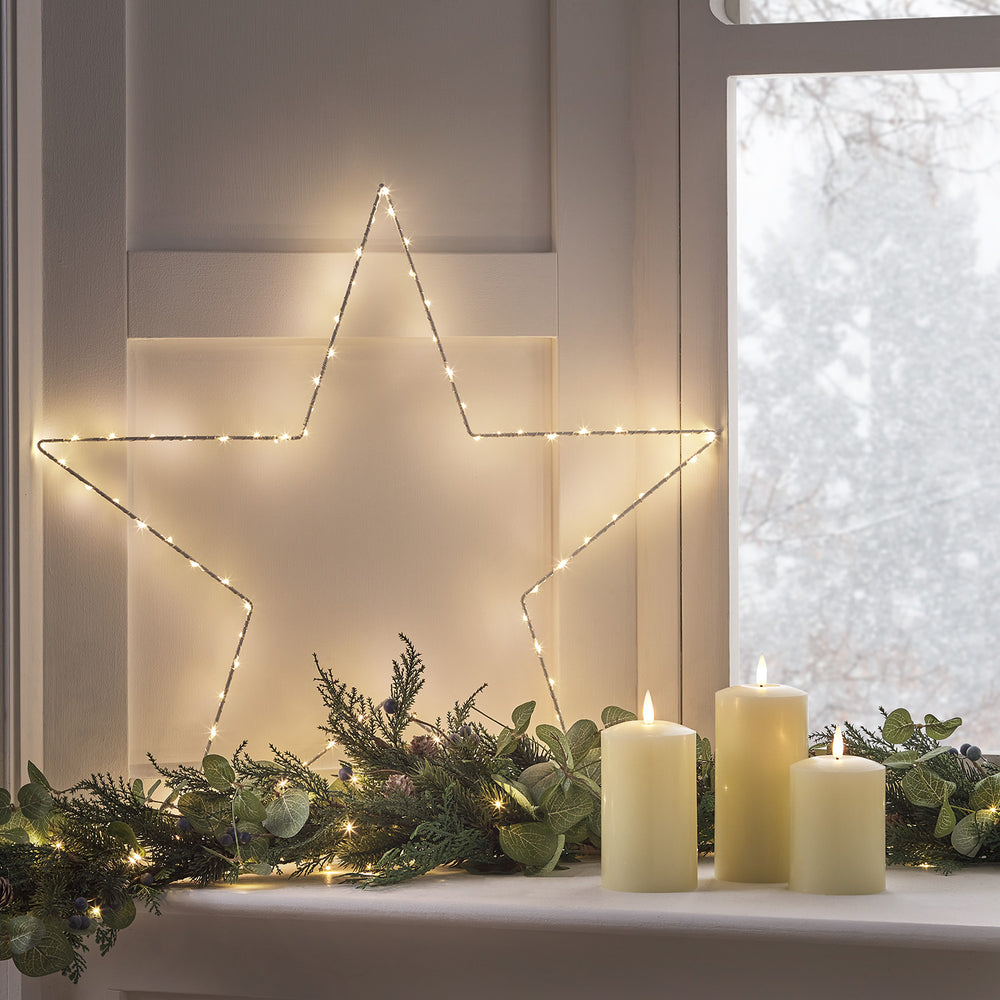 Lot de Décorations de Noël Classiques pour Fenêtres