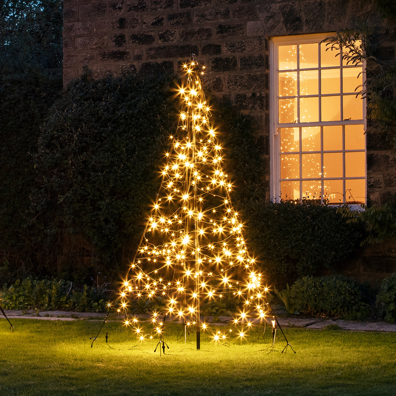 Lot de 2 Sapins de Noël Fairybell pour Extérieur
