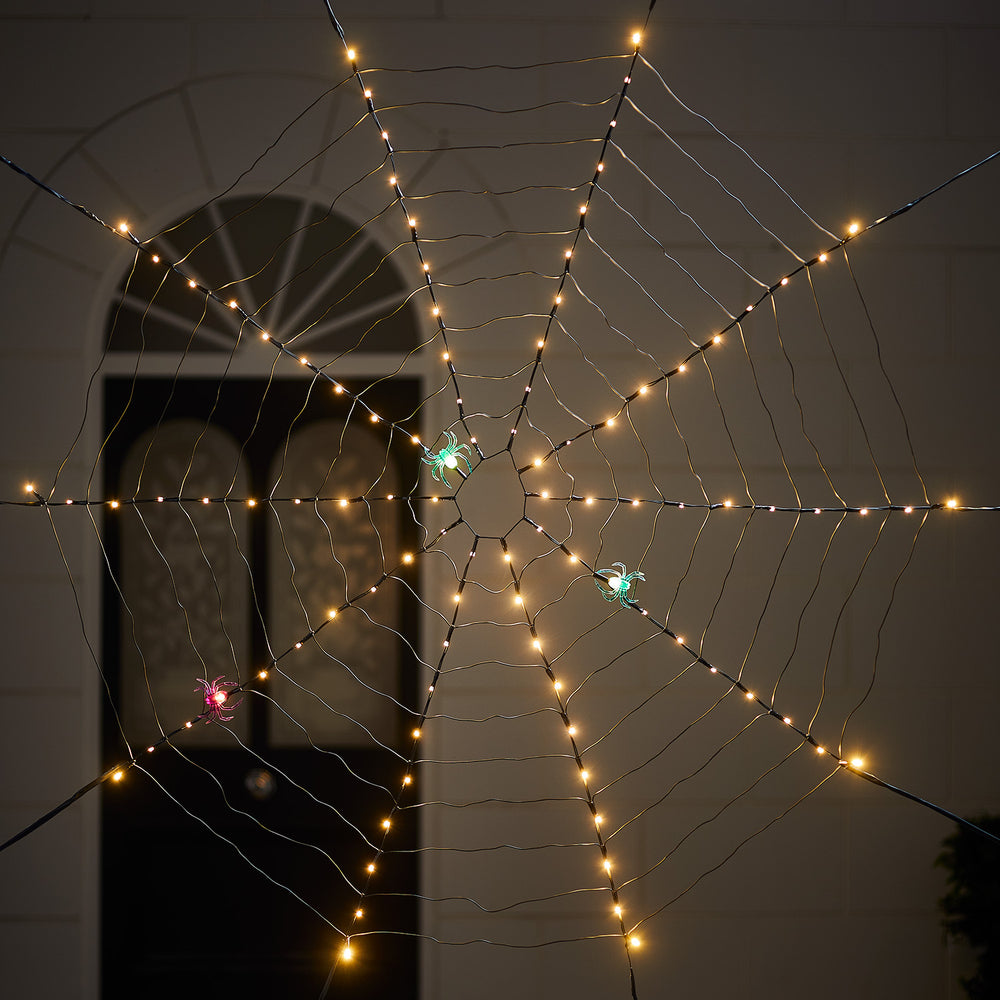 Toile d'Araignée Lumineuse 100 LED