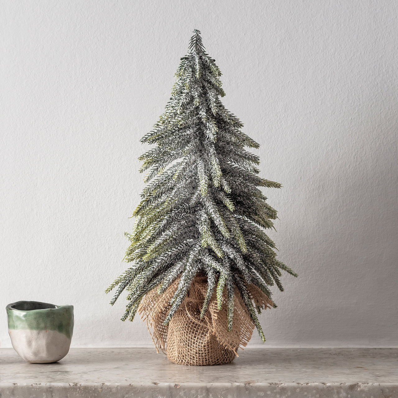 Sapin de Noël Miniature Enneigé de 35cm