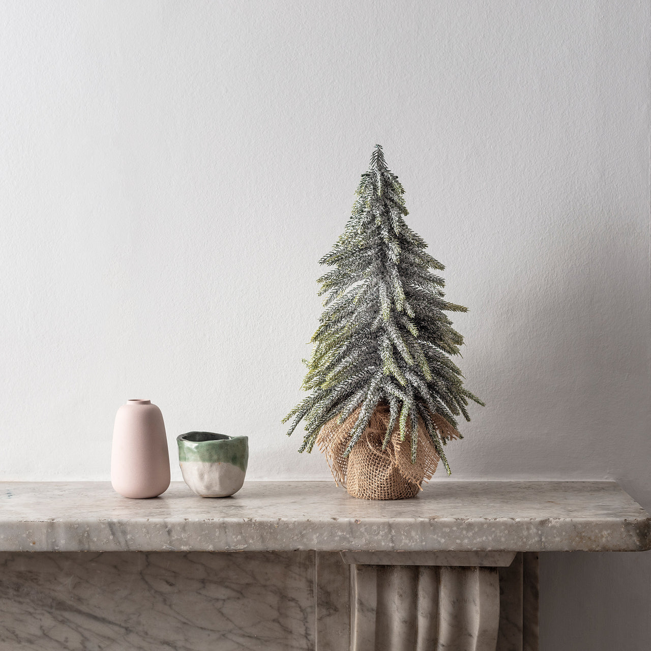 Sapin de Noël Miniature Enneigé de 35cm