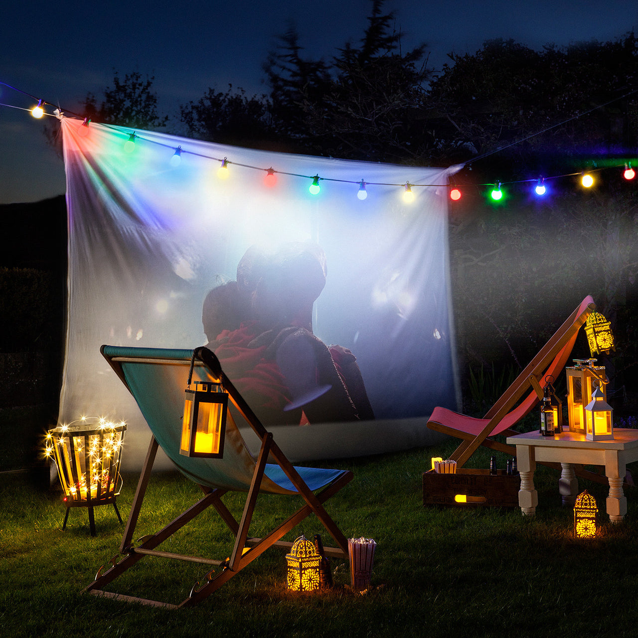 Lanterne Salcombe en Bois à Bougie LED