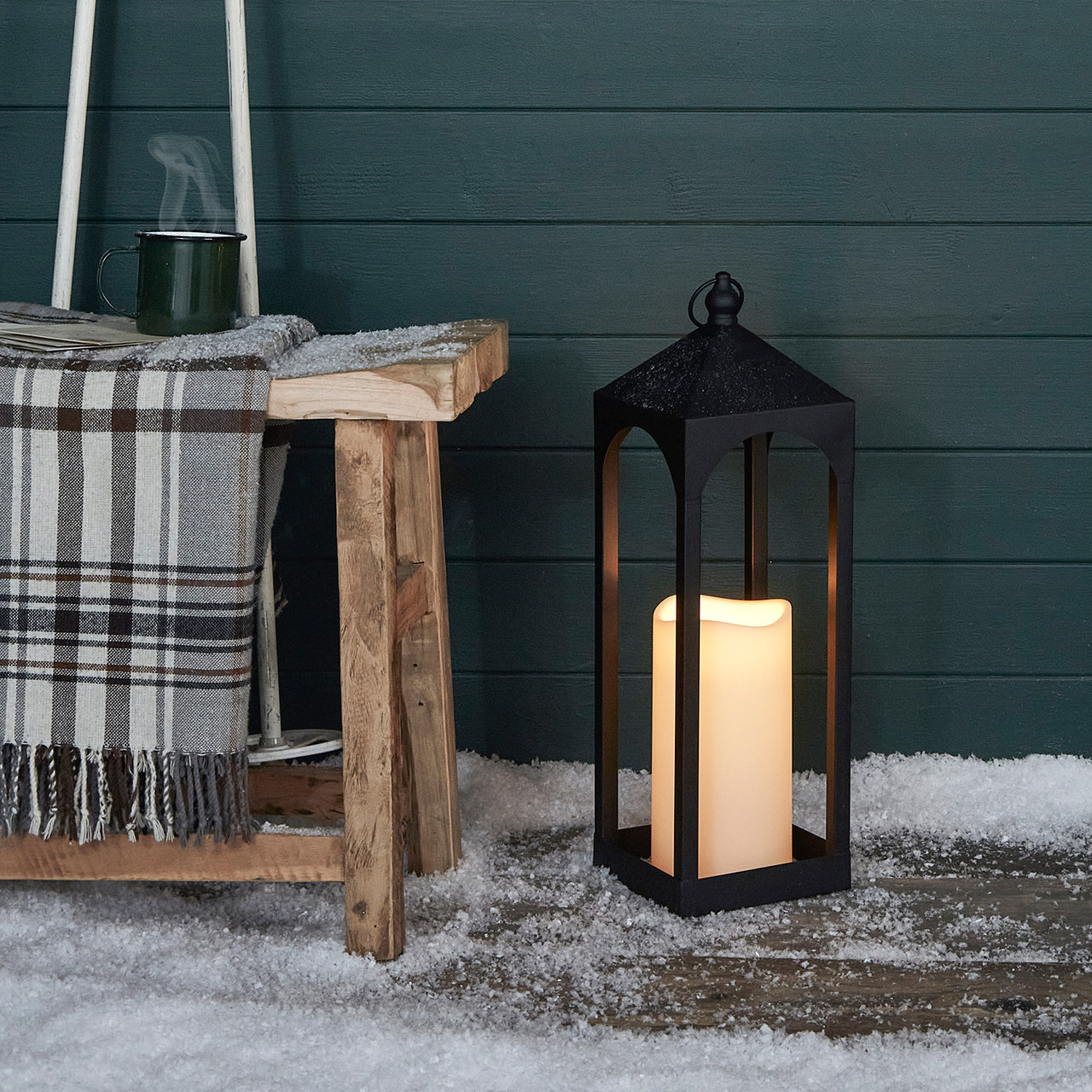 Lanterne de Terrasse Noire