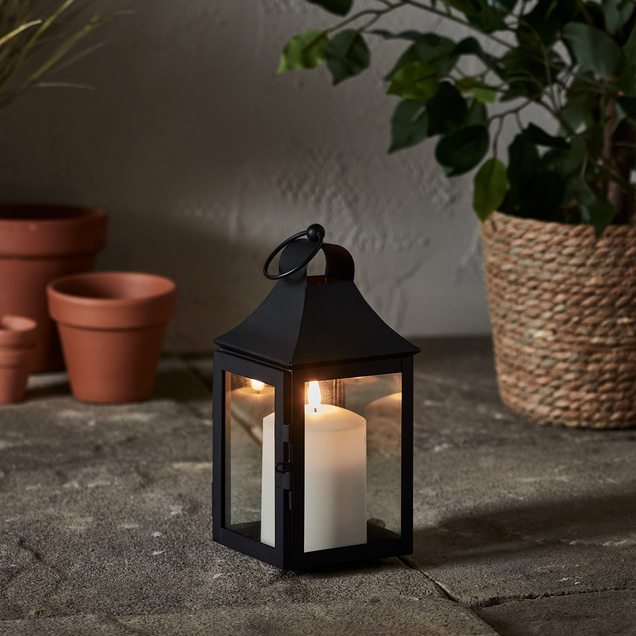 Lanterne de Jardin Albury de 25 cm avec Bougie TruGlow®