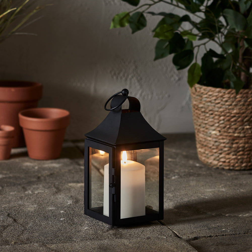 Petite Lanterne de Jardin de 25 cm avec Bougie TruGlow®