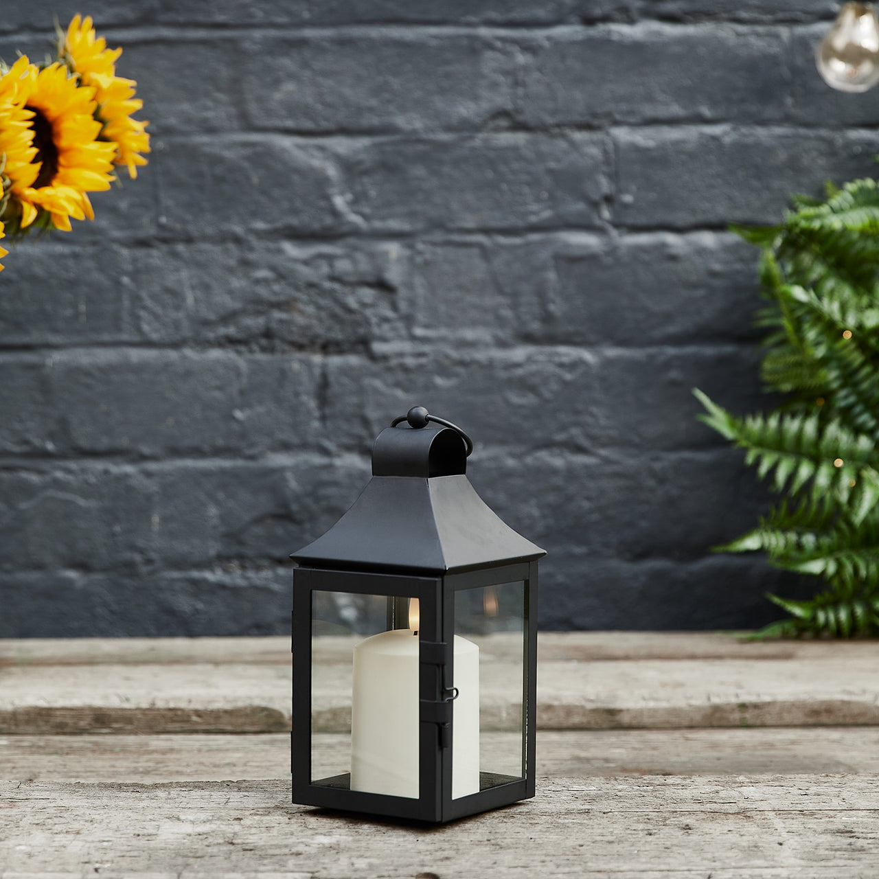 Petite Lanterne de Jardin de 25 cm avec Bougie TruGlow®