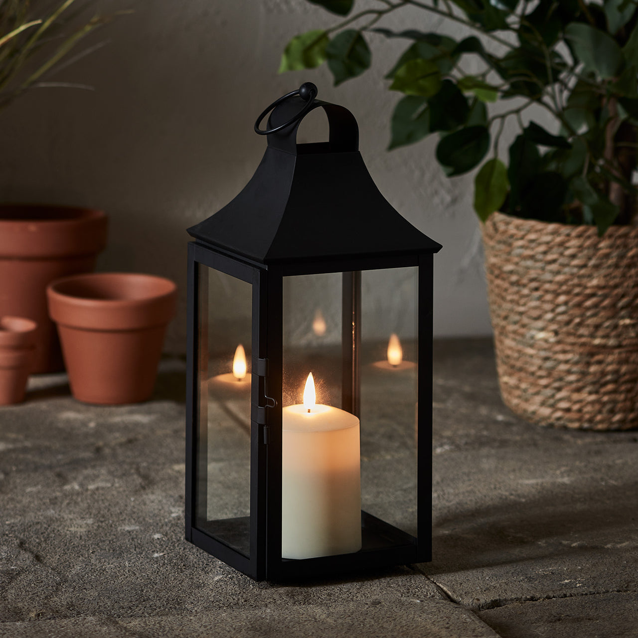 Lanterne de Jardin Albury de 34 cm avec Bougie TruGlow®