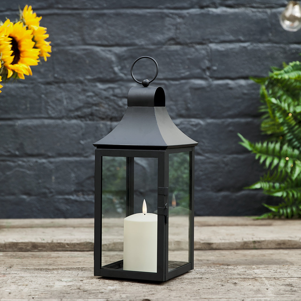 Lanterne de Jardin Albury de 34 cm avec Bougie TruGlow®