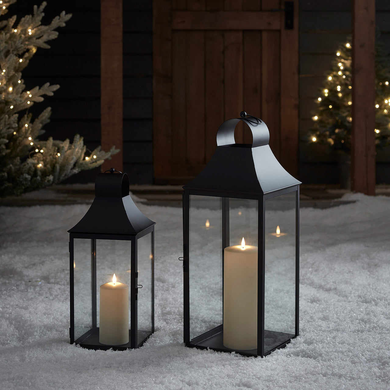 Lanterne de Jardin Albury de 34 cm avec Bougie TruGlow®