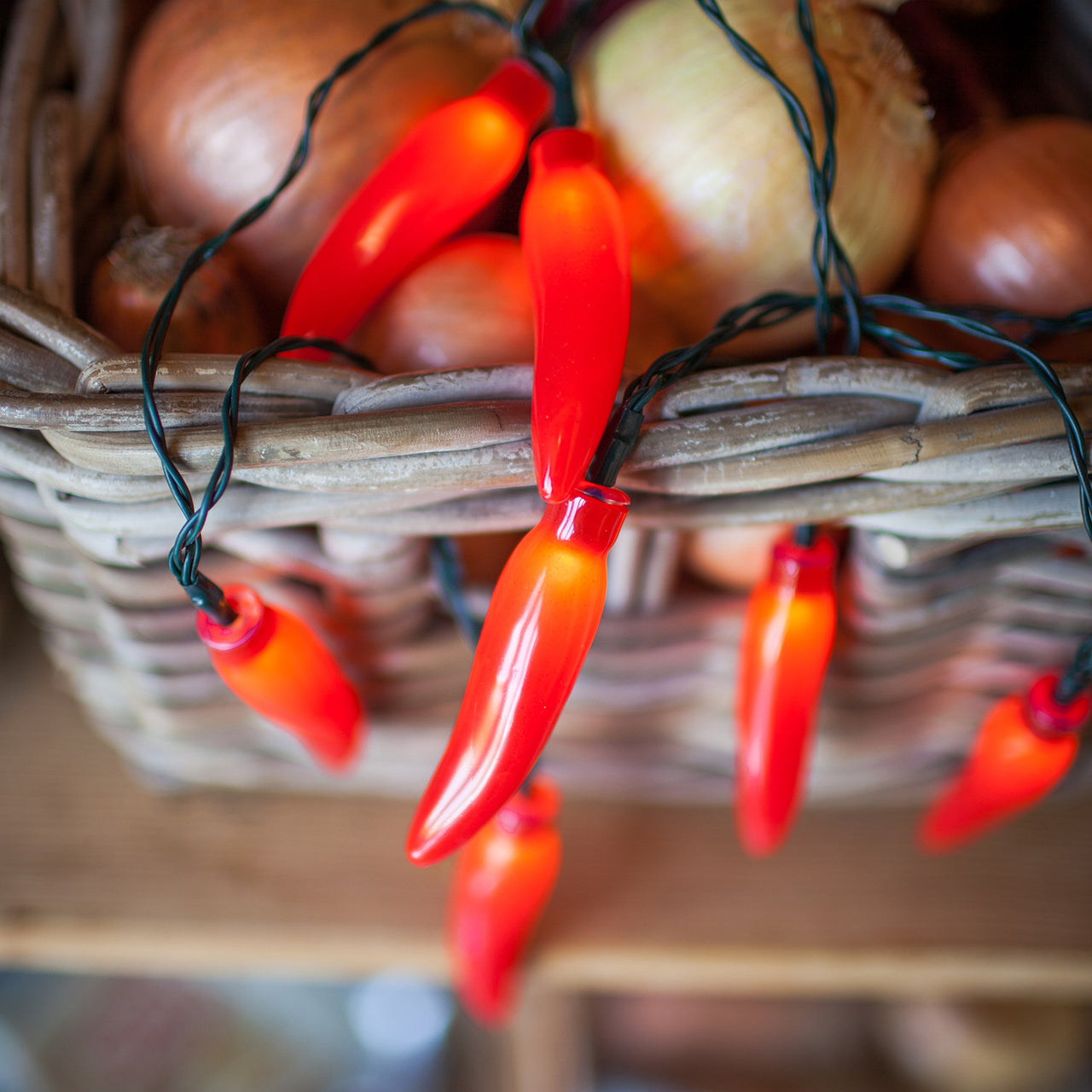 Guirlande Lumineuse LED 20 Piments Rouges à Piles