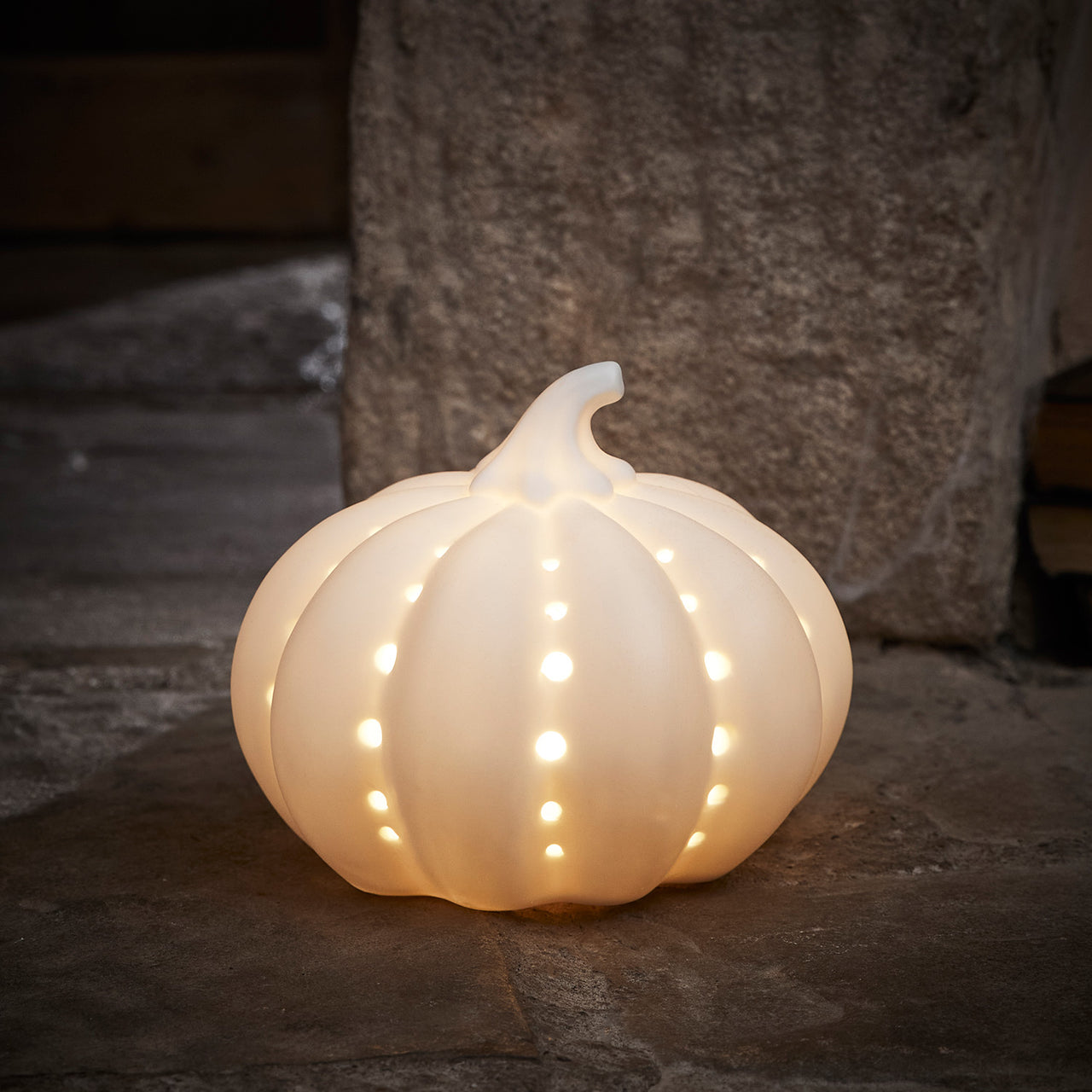 Citrouille LED en Céramique