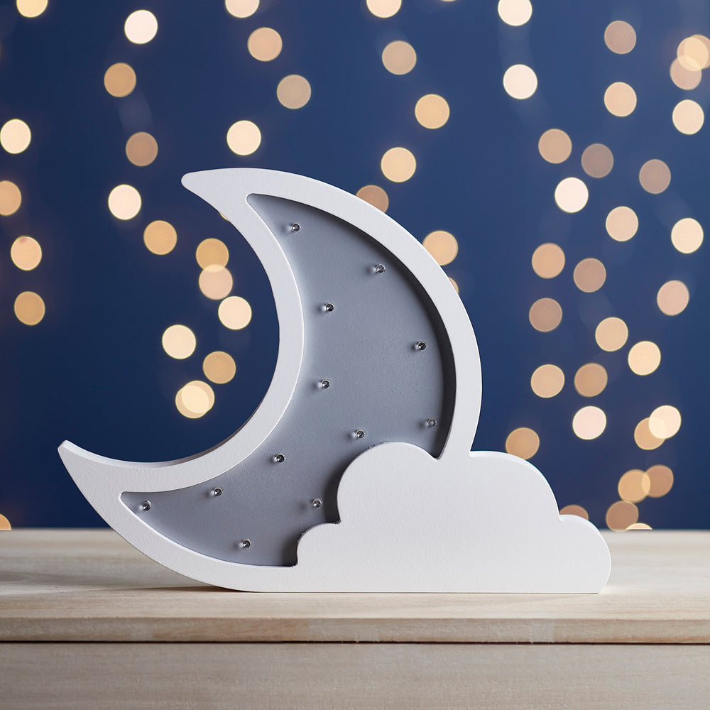 Lampe de Chevet Nuage et Lune à LED