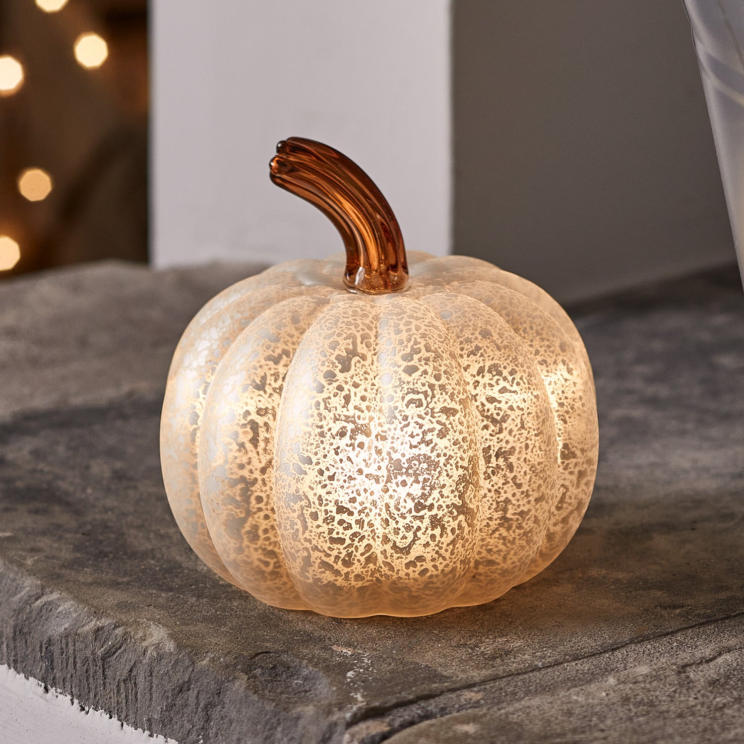 2 Lanternes Halloween Citrouille Mutante à 3 Têtes - Décoration Lumineuse LED Pour Intérieur Et Extérieur