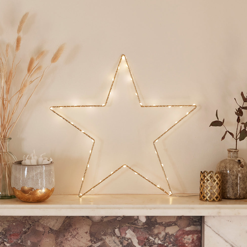 Grande étoile lumineuse extérieure déco Noël-Deco Lumineuse