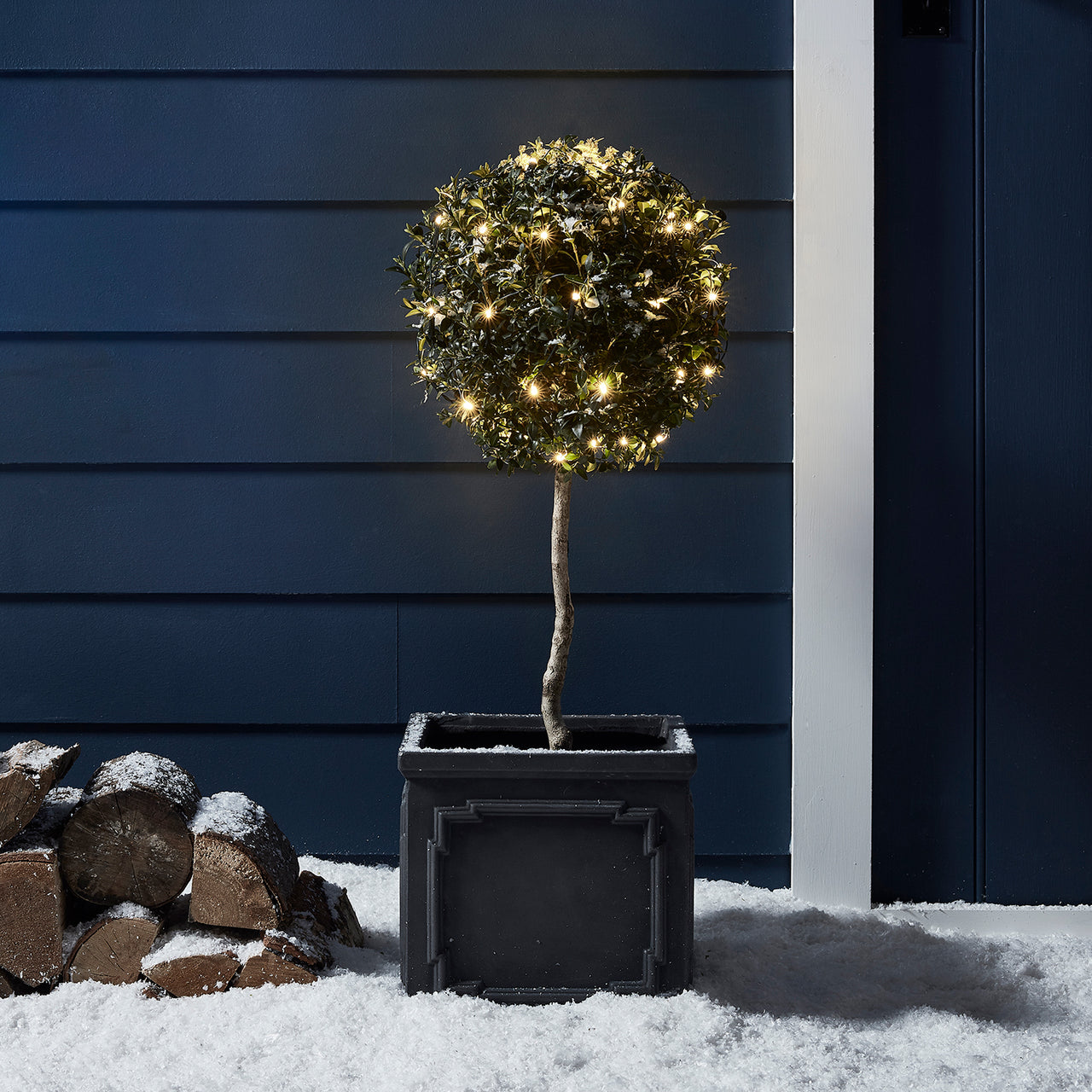 Guirlande Lumineuse à Piles 50 LED Blanc Chaud sur Câble Transparent