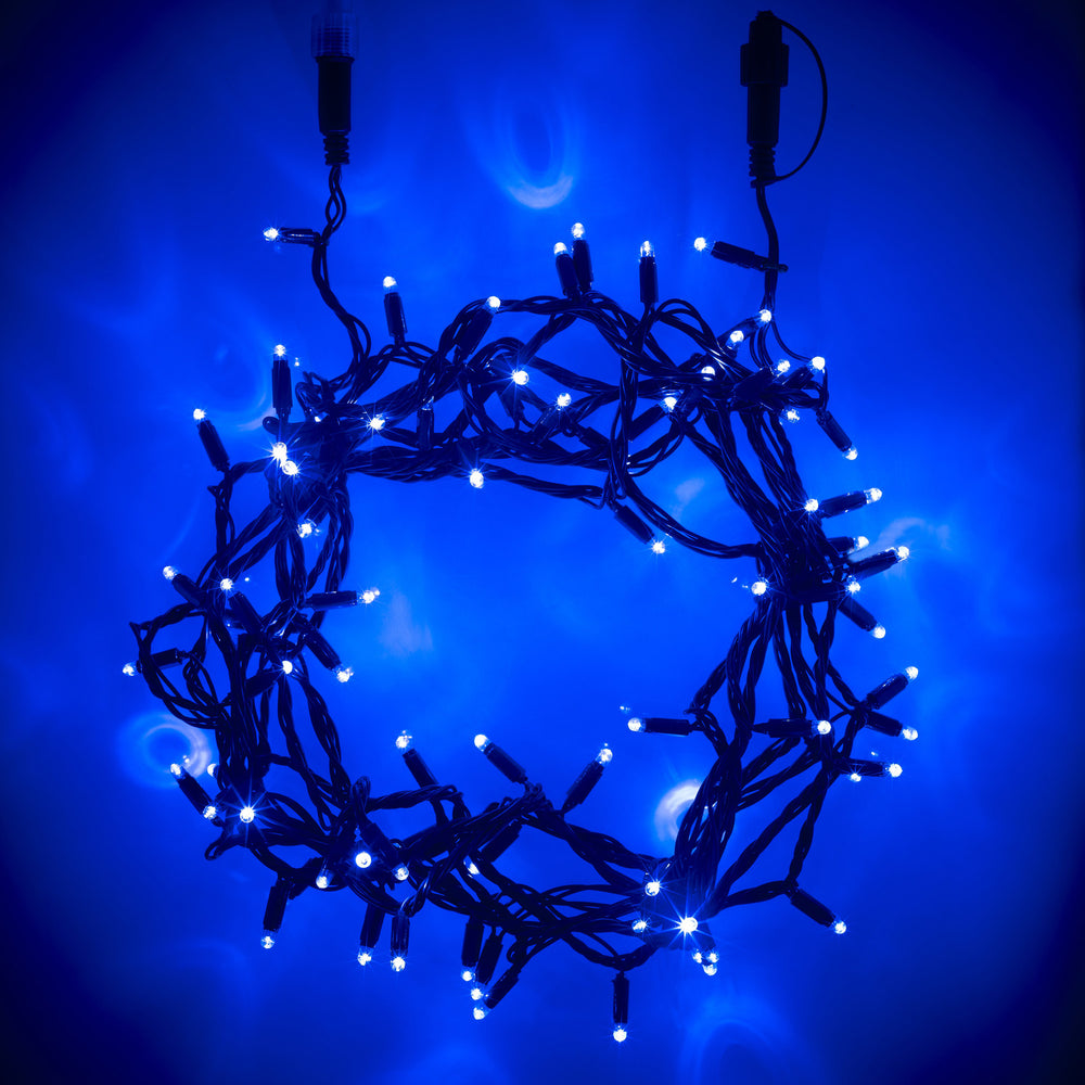 Guirlande Lumineuse Raccordable 100 LED Bleues 10m