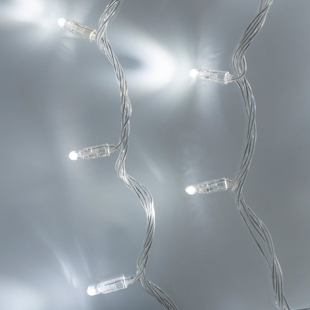 Guirlande Lumineuse 40m 400 LED Blanche Câble Transparent Raccordable Série Cœur