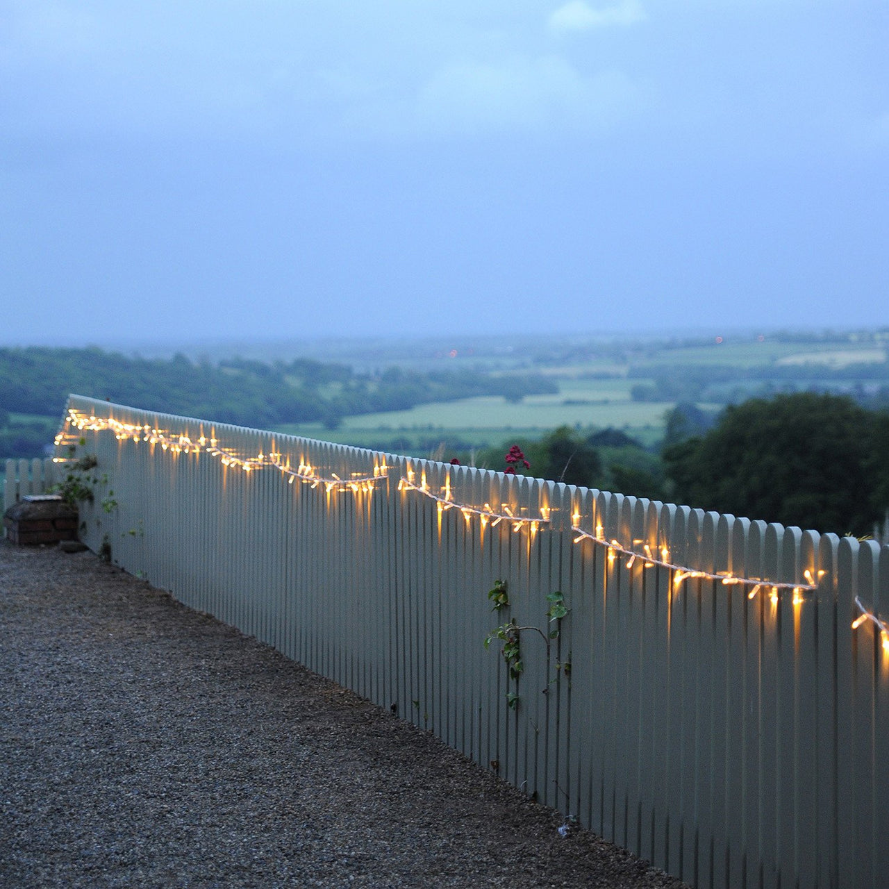 Guirlande Lumineuse 40m 400 LED Blanc Chaud Câble Transparent Raccordable Série Cœur