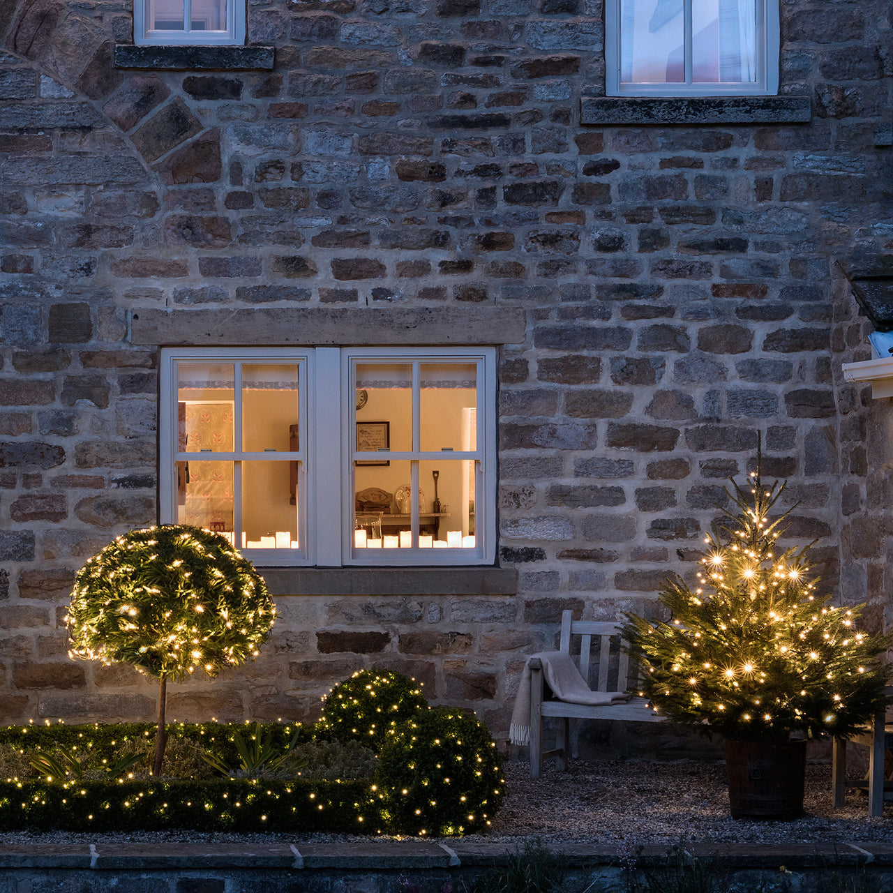 Guirlande Lumineuse Raccordable 100 LED Blanc Chaud