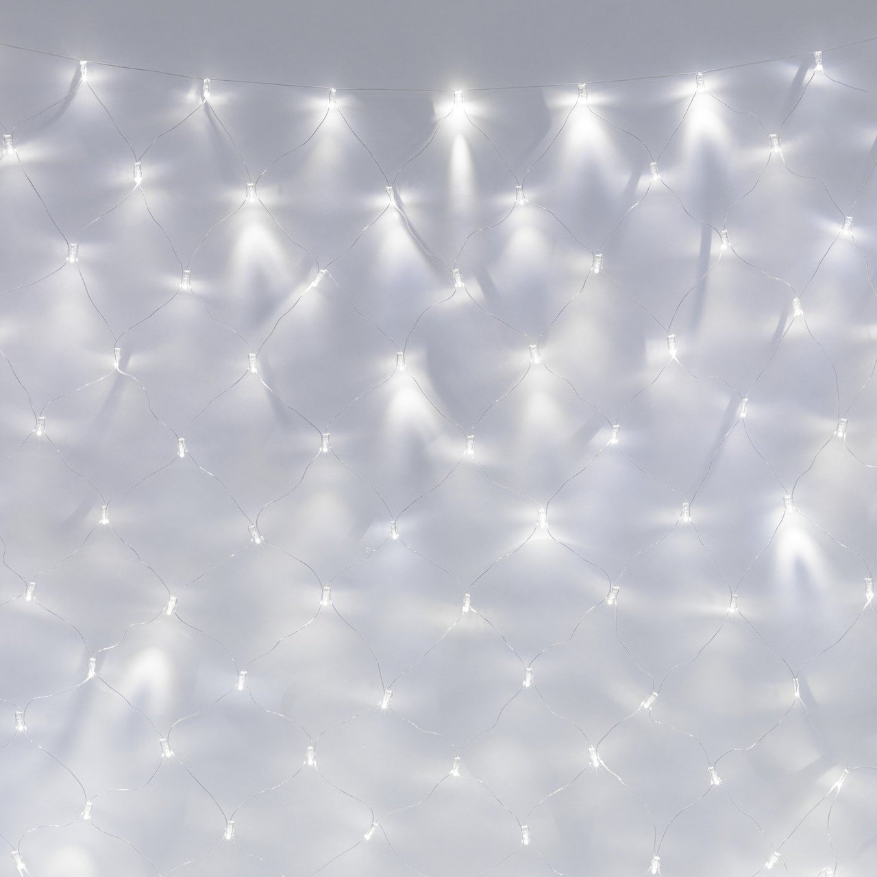 Filet Lumineux 12m x 2m 840 LED Blanche Câble Transparent Raccordable Série Cœur