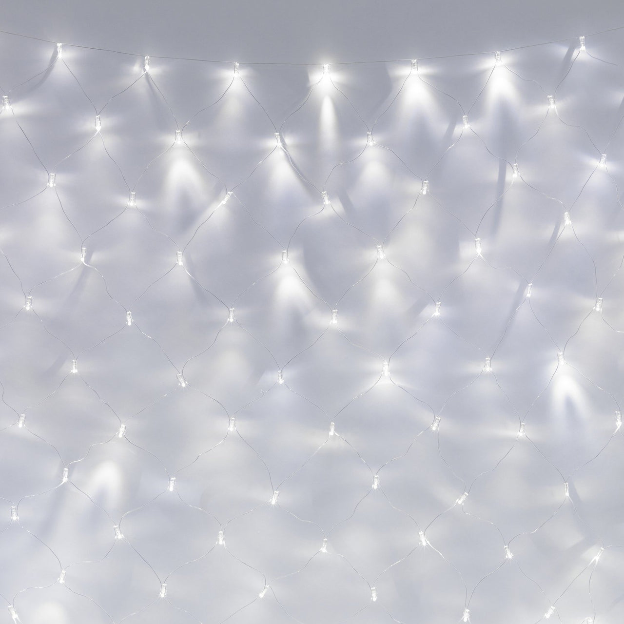 Filet Lumineux 6m x 2m 420 LED Blanche Câble Transparent Raccordable Série Cœur