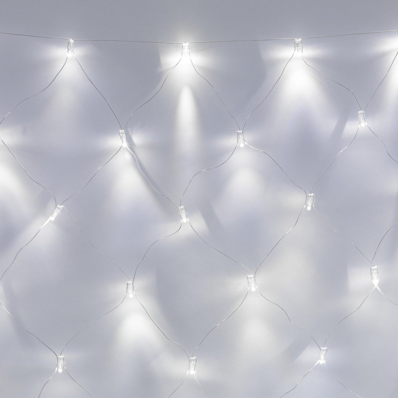 Filet Lumineux 12m x 2m 840 LED Blanche Câble Transparent Raccordable Série Cœur