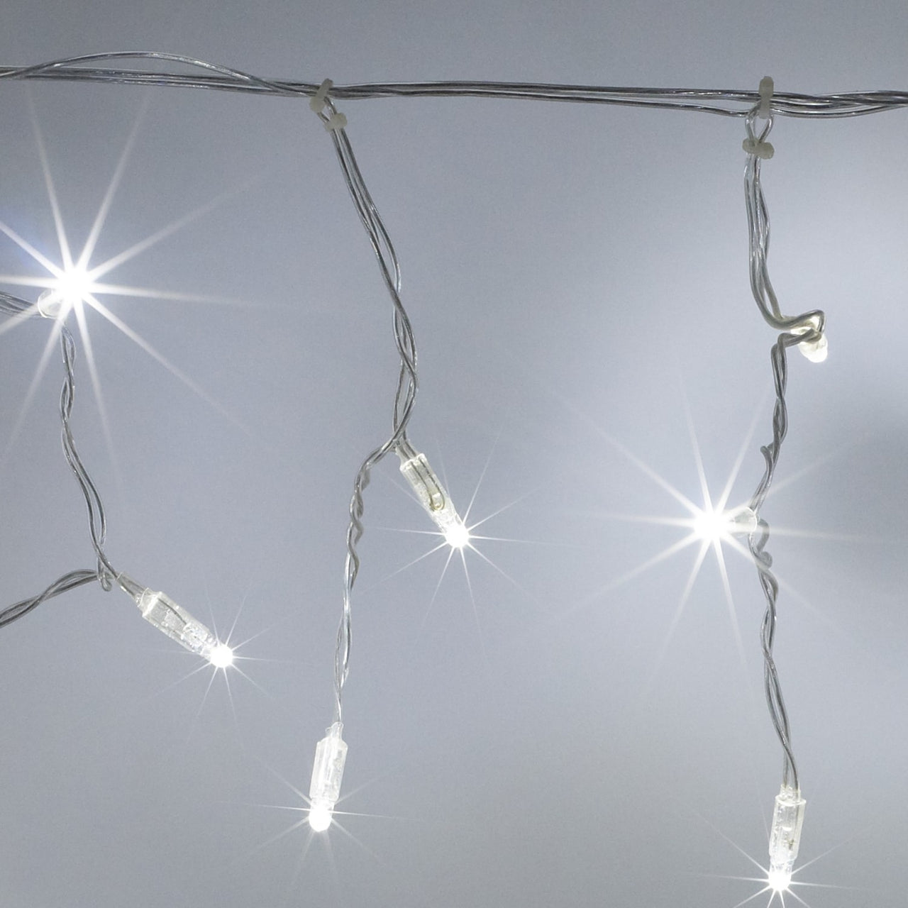 Guirlande Lumineuse Stalactite pour Extérieur Raccordable 64 LED Blanc de 2m