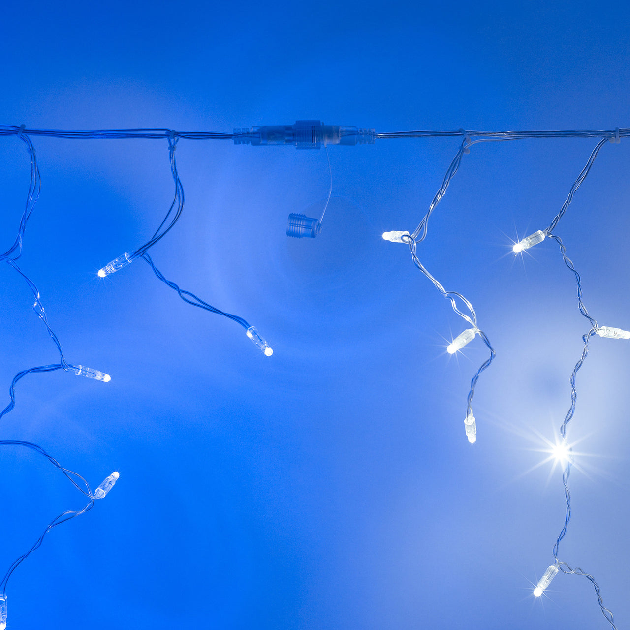 Guirlande Lumineuse Stalactite pour Extérieur Raccordable 64 LED Blanc de 2m