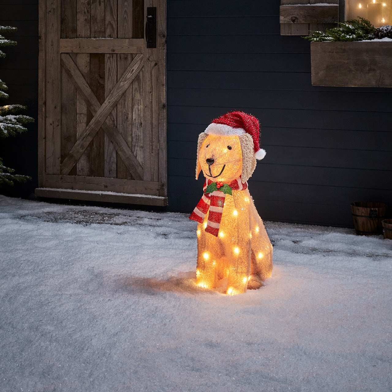 Décoration de Noël Extérieur Labrador Lumineux
