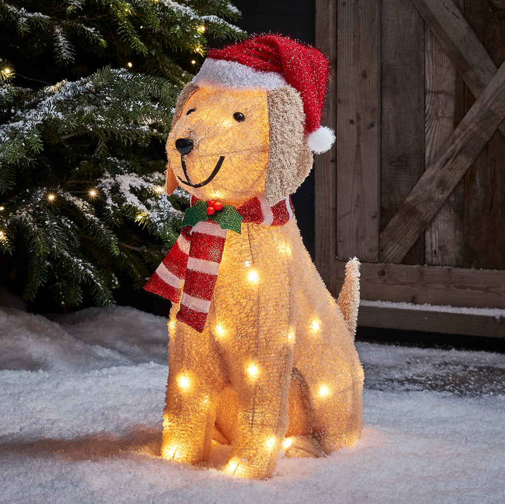 Décoration de Noël Extérieur Labrador Lumineux