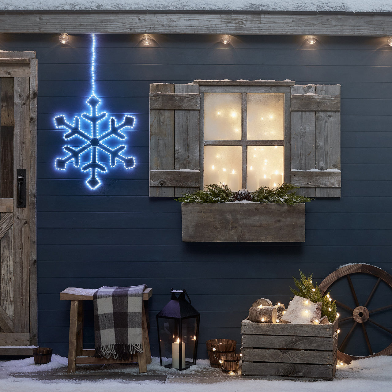 Guirlande lumineuse flocon de neige – Style LED