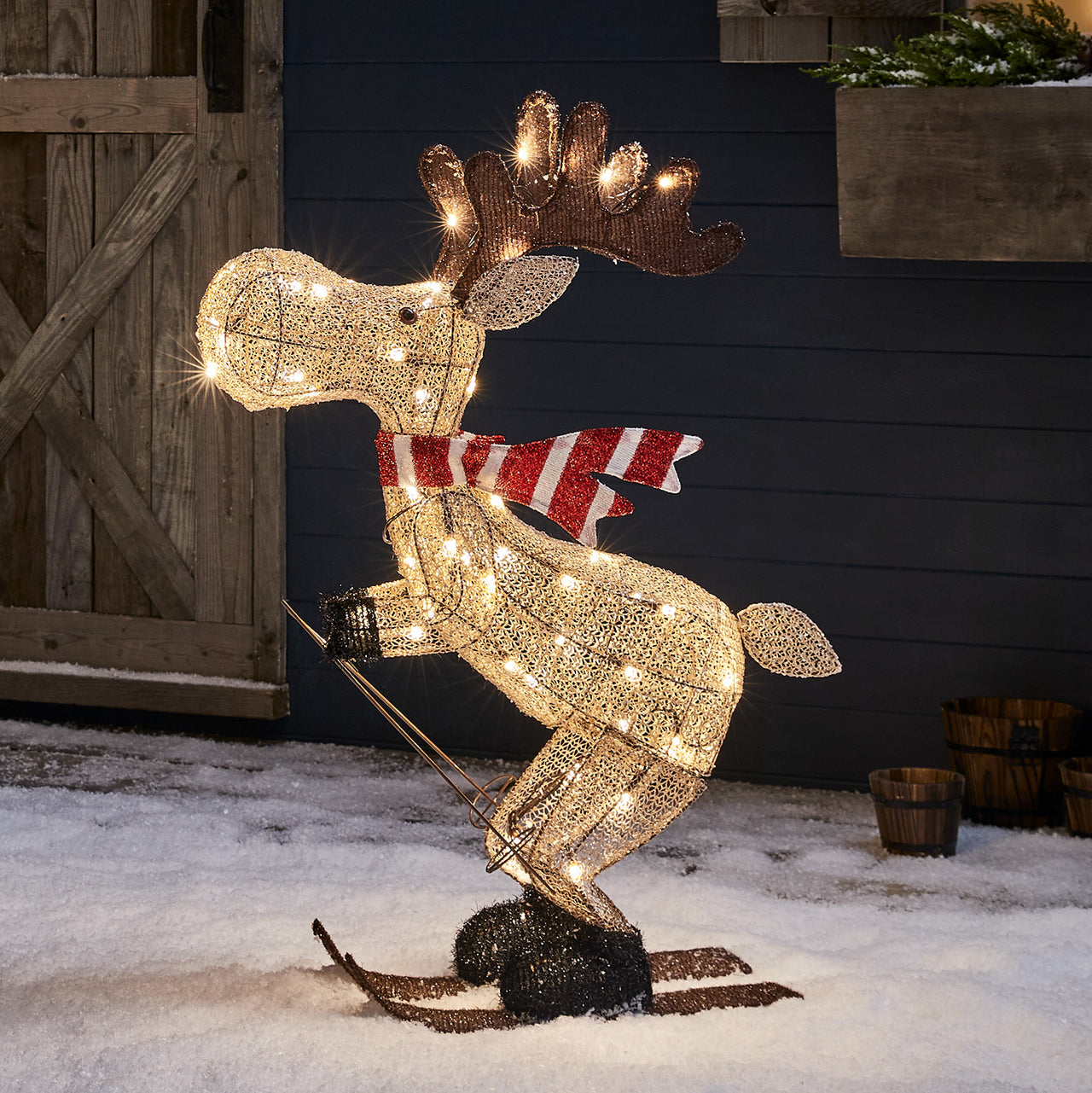 Renne Lumineux Noël Exterieur, Cerf Illuminé Décor Noël, Renne