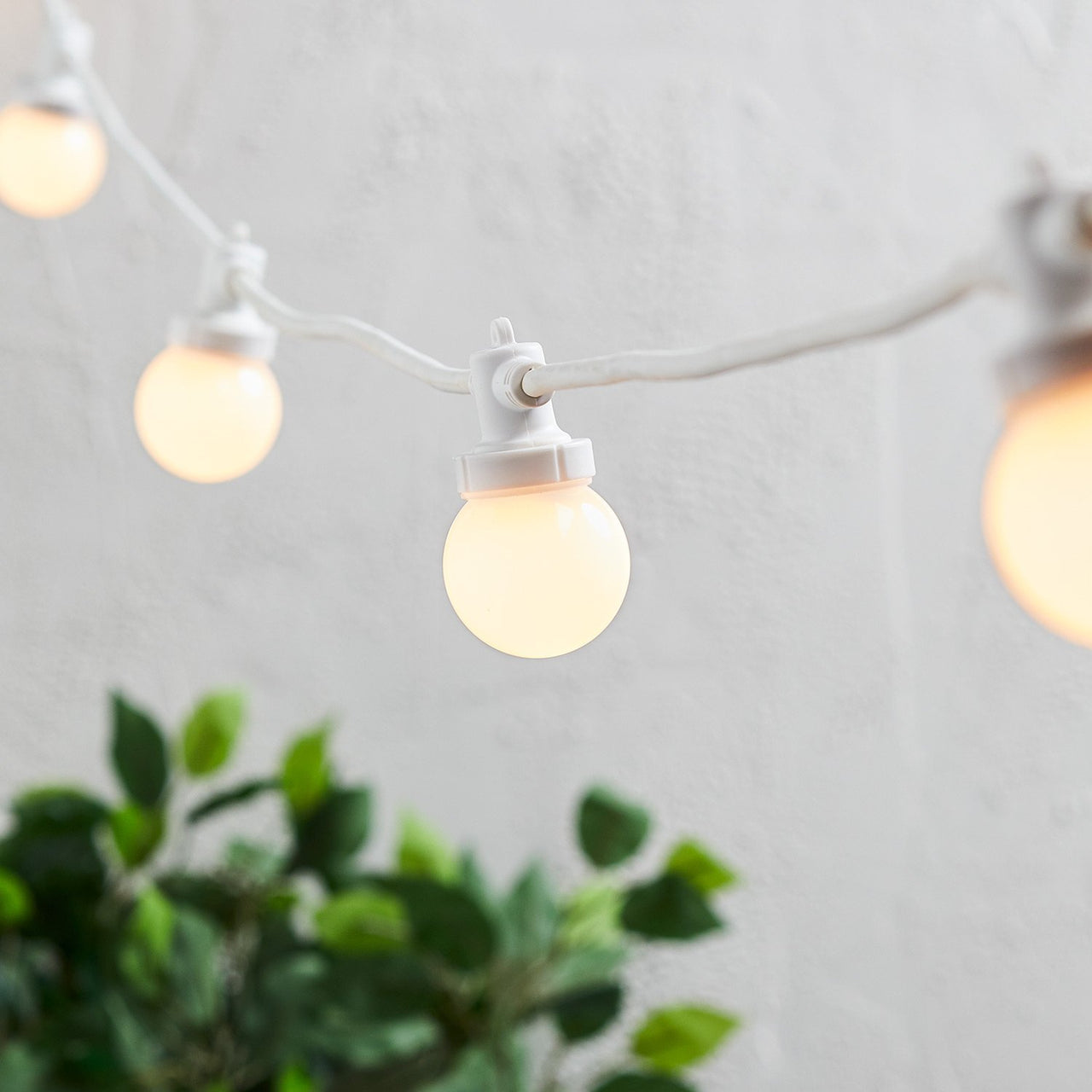 Lumière blanche chaude Avec prise AU Guirlande lumineuse à 20 LED