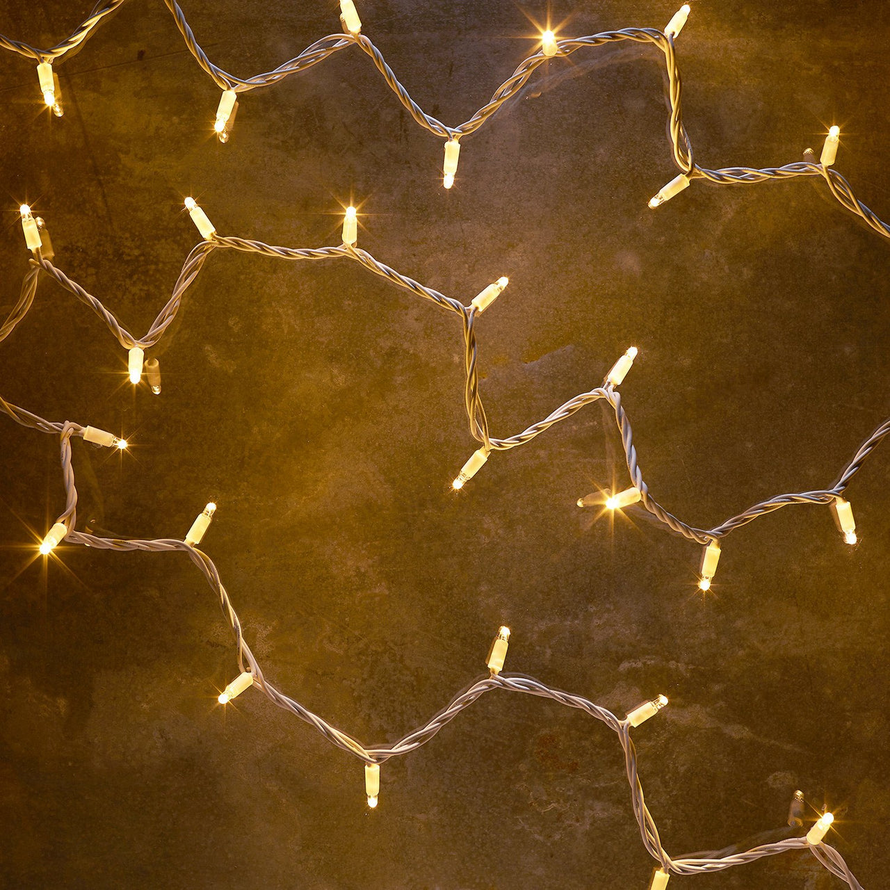 Guirlande Lumineuse 10m 100 LED Blanc Chaud Câble Blanc Raccordable Série Pro