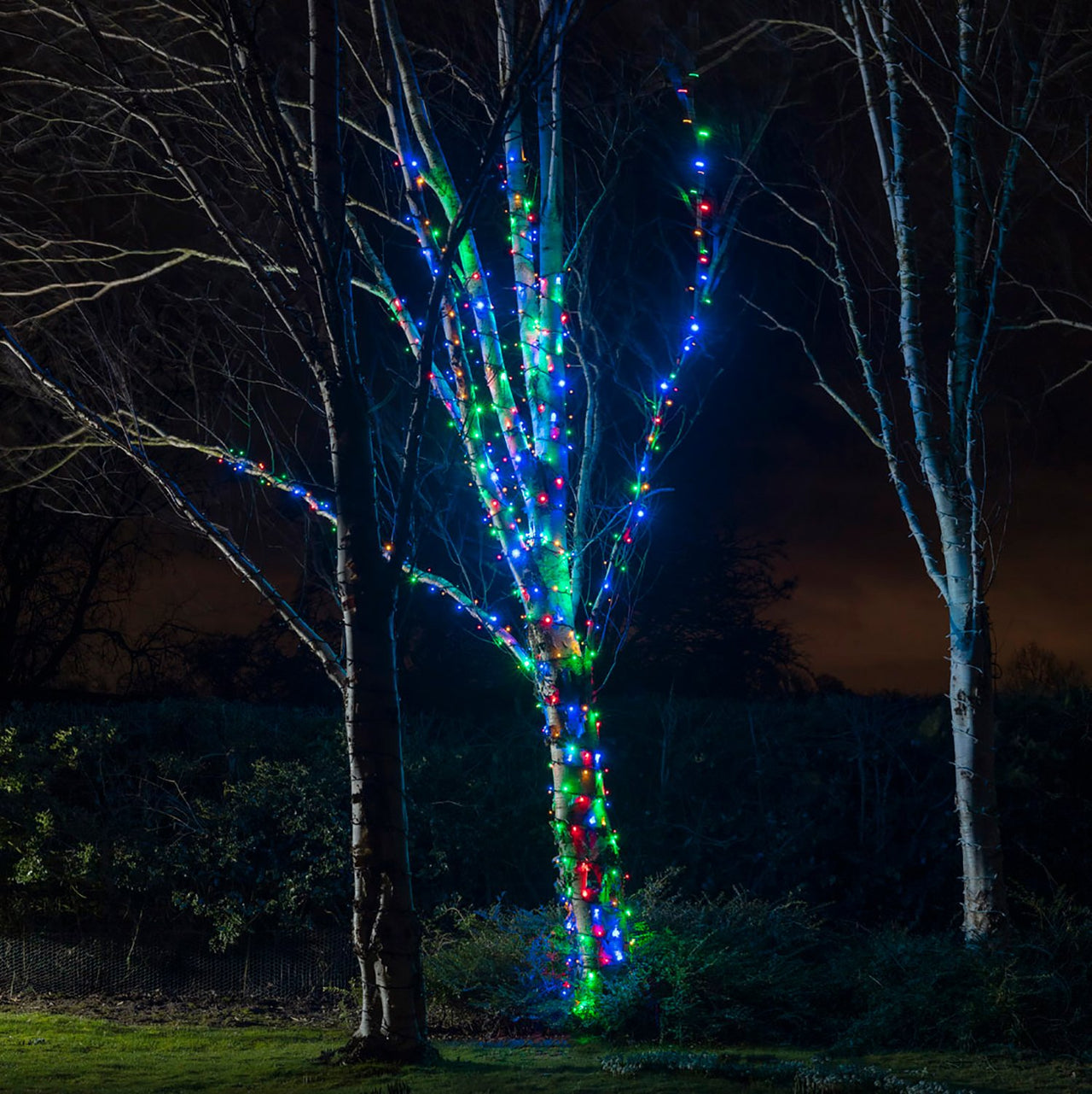 Guirlande Lumineuse 175m 1750 LED Multicolore Câble Noir Raccordable Série Pro