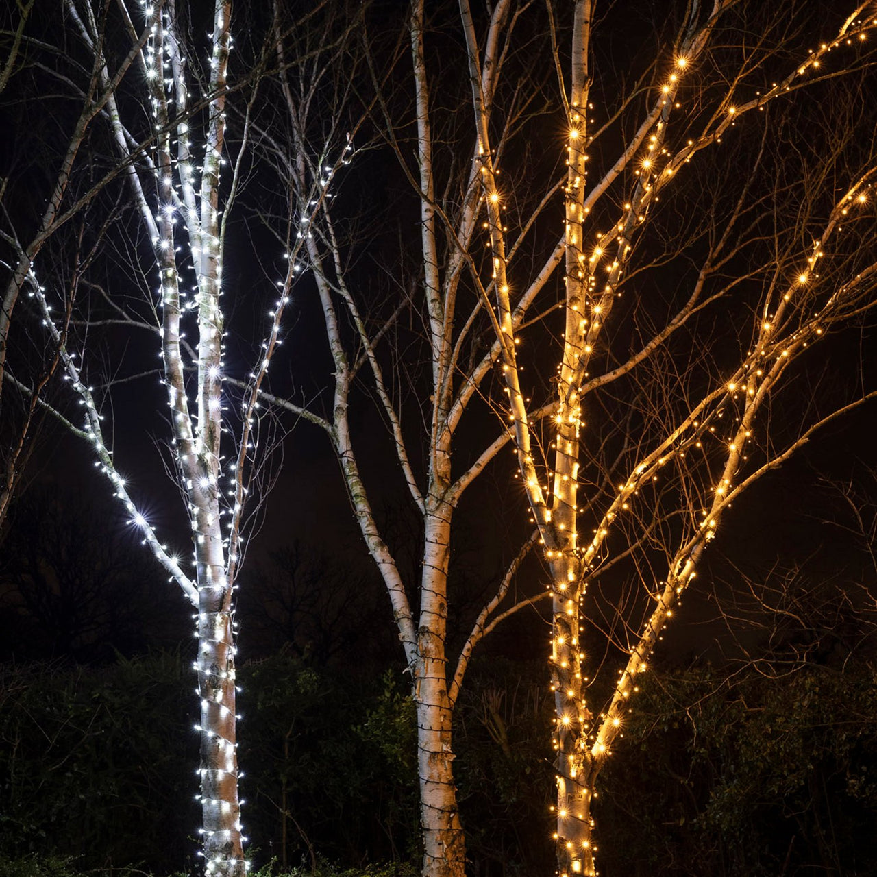 Guirlande Lumineuse 80m 800 LED Blanc Chaud Classique Câble Noir Raccordable Série Pro