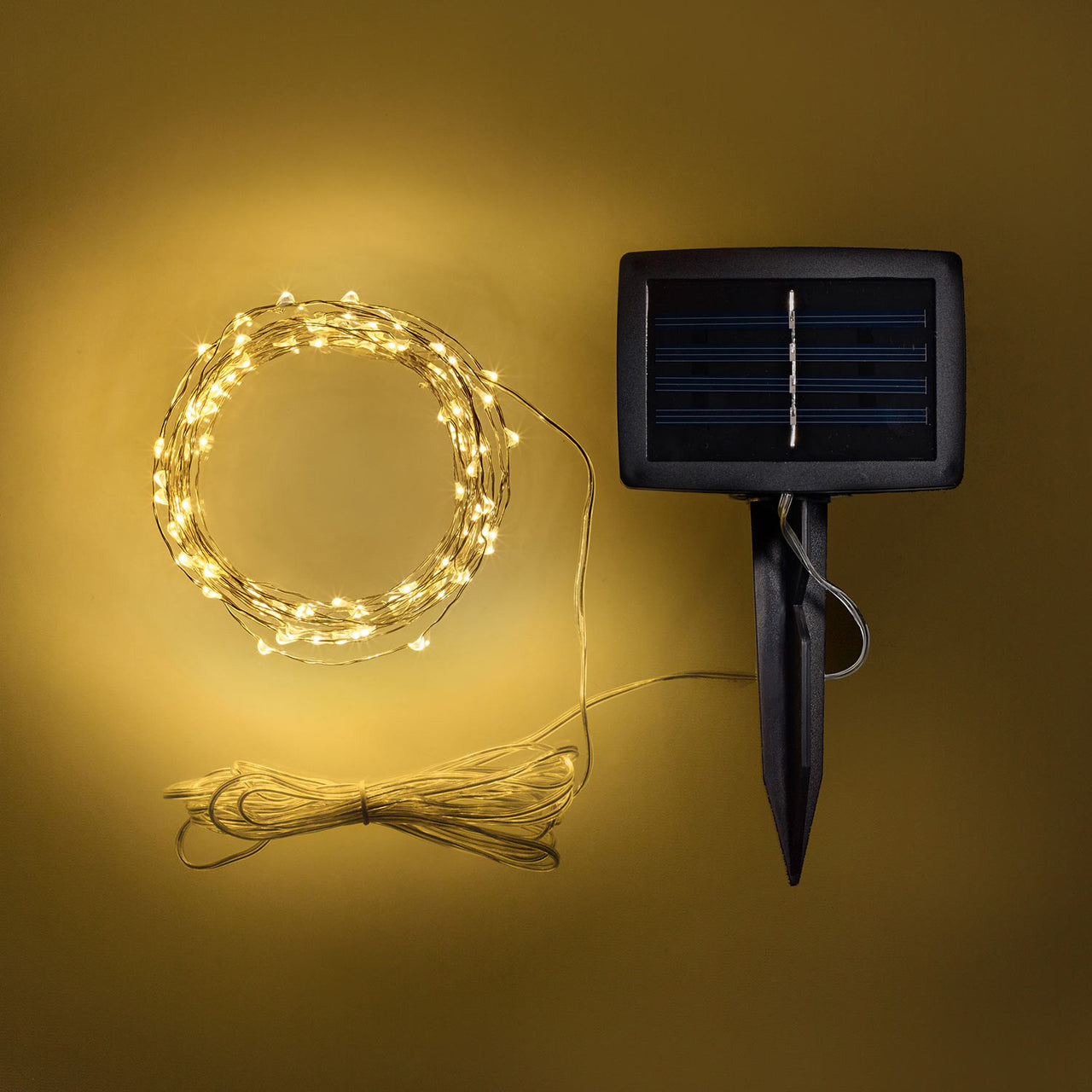 Guirlande Lumineuse Solaire 100 Micro LED Blanc Chaud