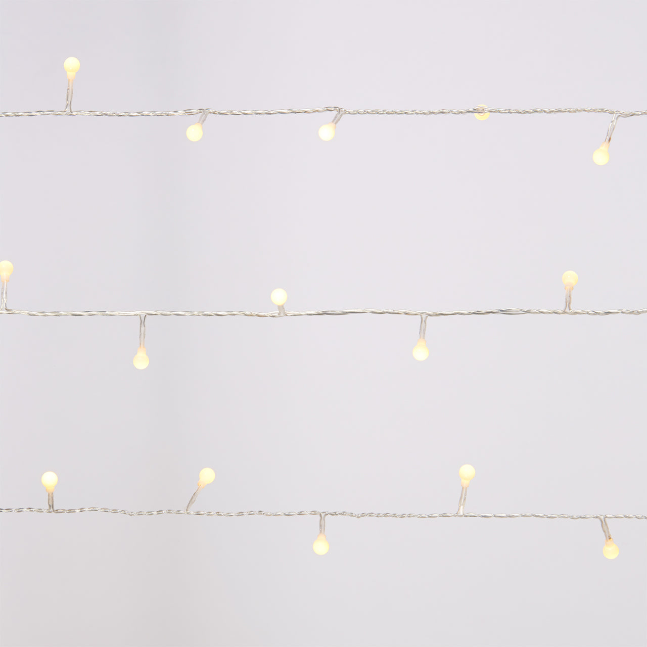 Guirlande Lumineuse Boule à LED Blanc Chaud sur Câble Transparent