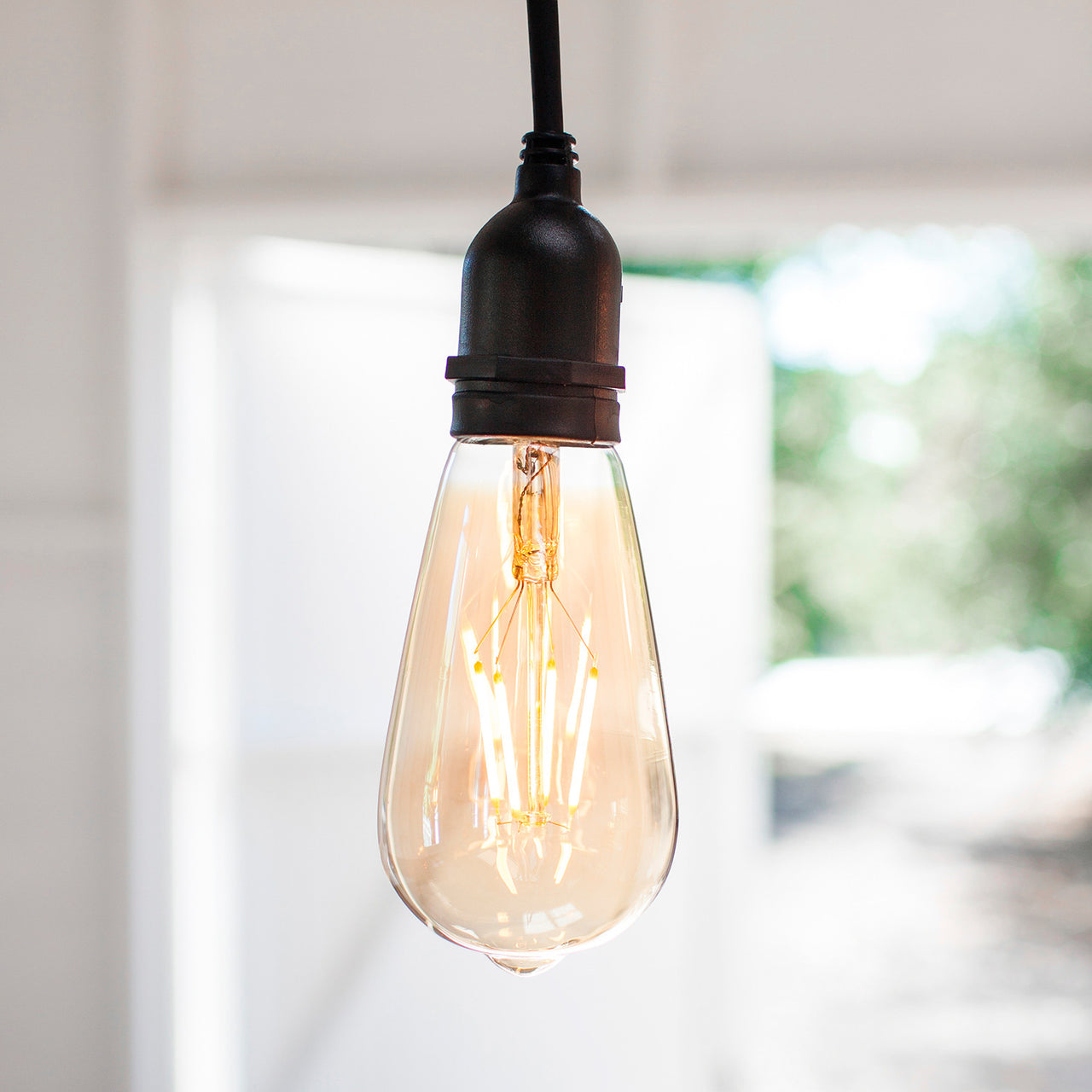 Ampoule Filament Ambre Cage d'Ecureuil  E27