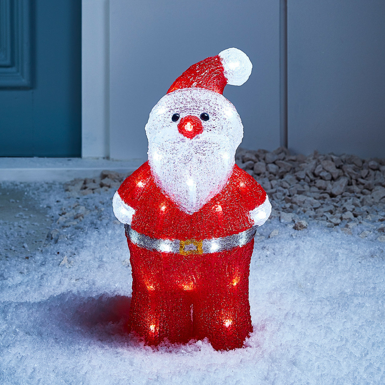 Figurine lumineuse LED en acrylique Décoration de Noël Cerf